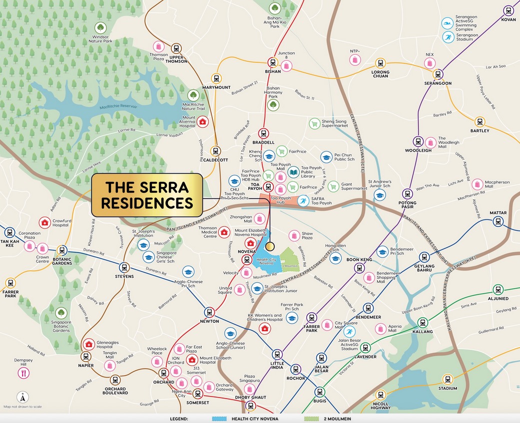 The Serra Residences Official Location Map The Serra Residences Official Location Map